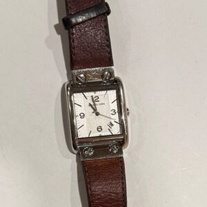 Michael Kors Silver and Brown Women's Watch needs battery